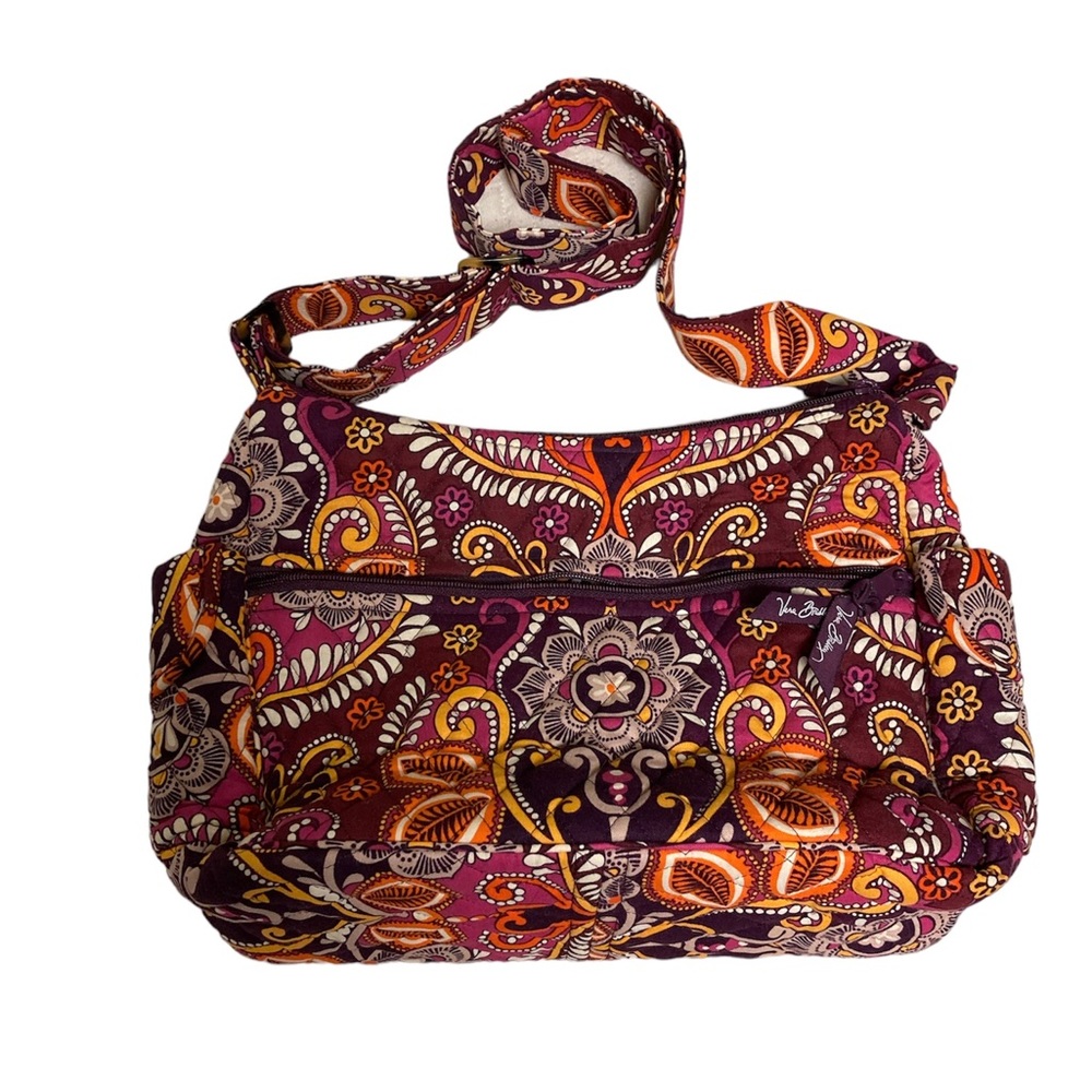 Vera Bradley Crossbody Purse Retired Safari Sunset On The Go Zip Close Like New